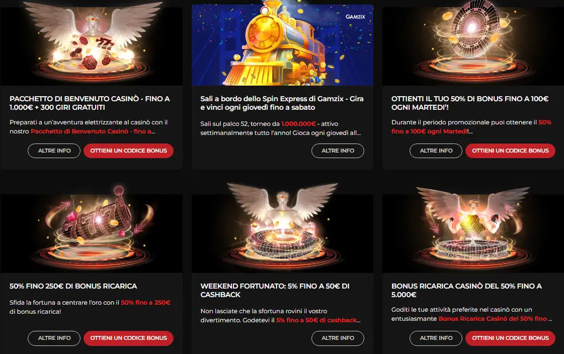 God of Casino e Promozioni