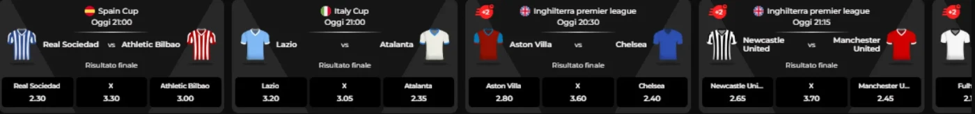 Sportive e Quote su God of Casino